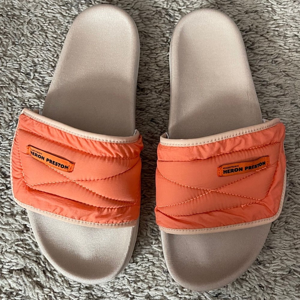 Heron Preston Velcro slides summer hype streetwear